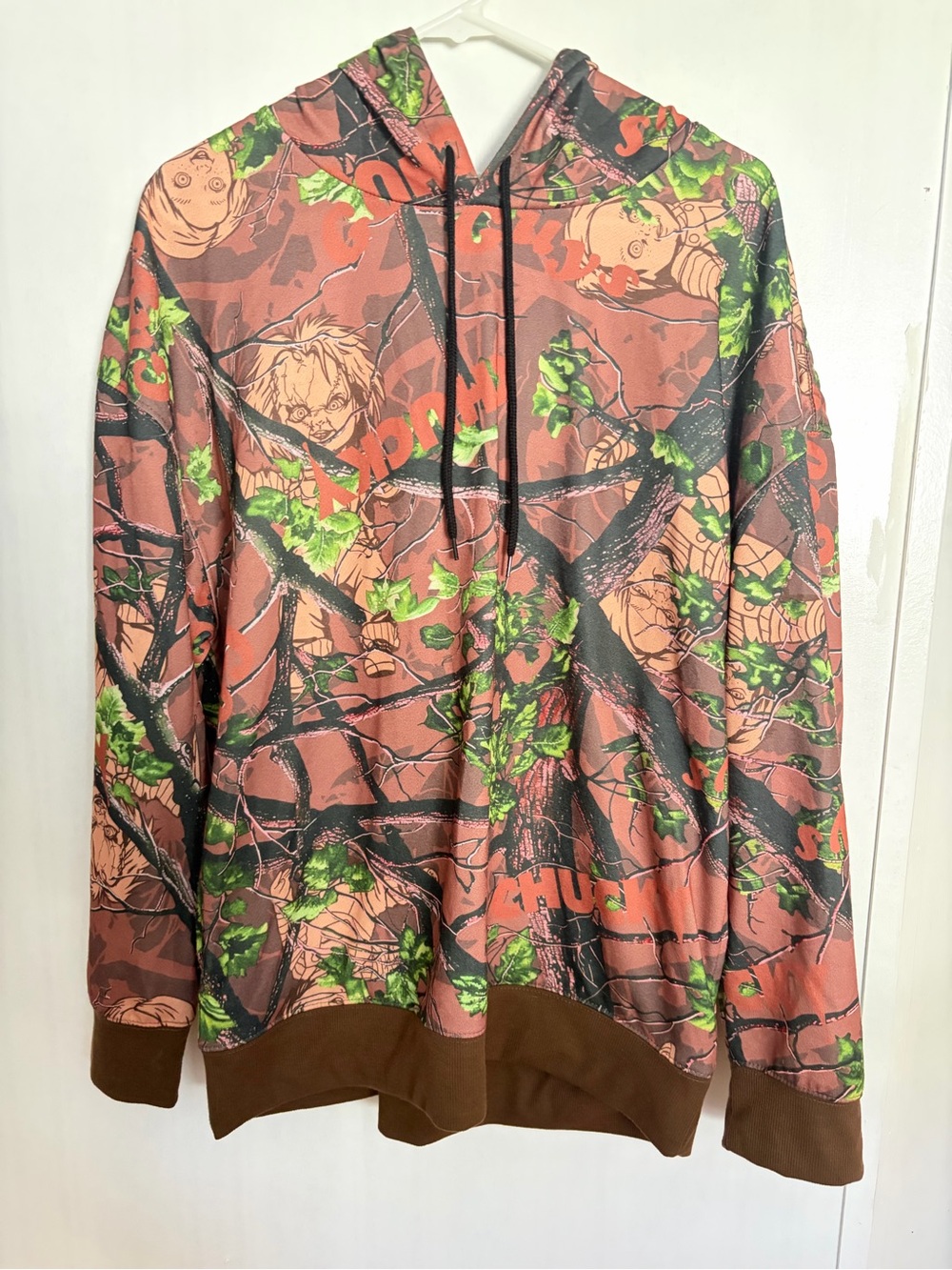 Official Universal Studios Chucky Horror Movie Camo Hoodie Size Medium Mens